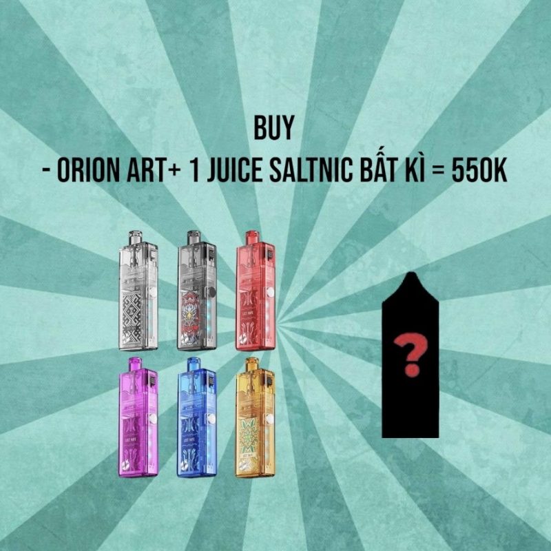 Combo Orion art + 1 juice saltnic bất kì = 550k